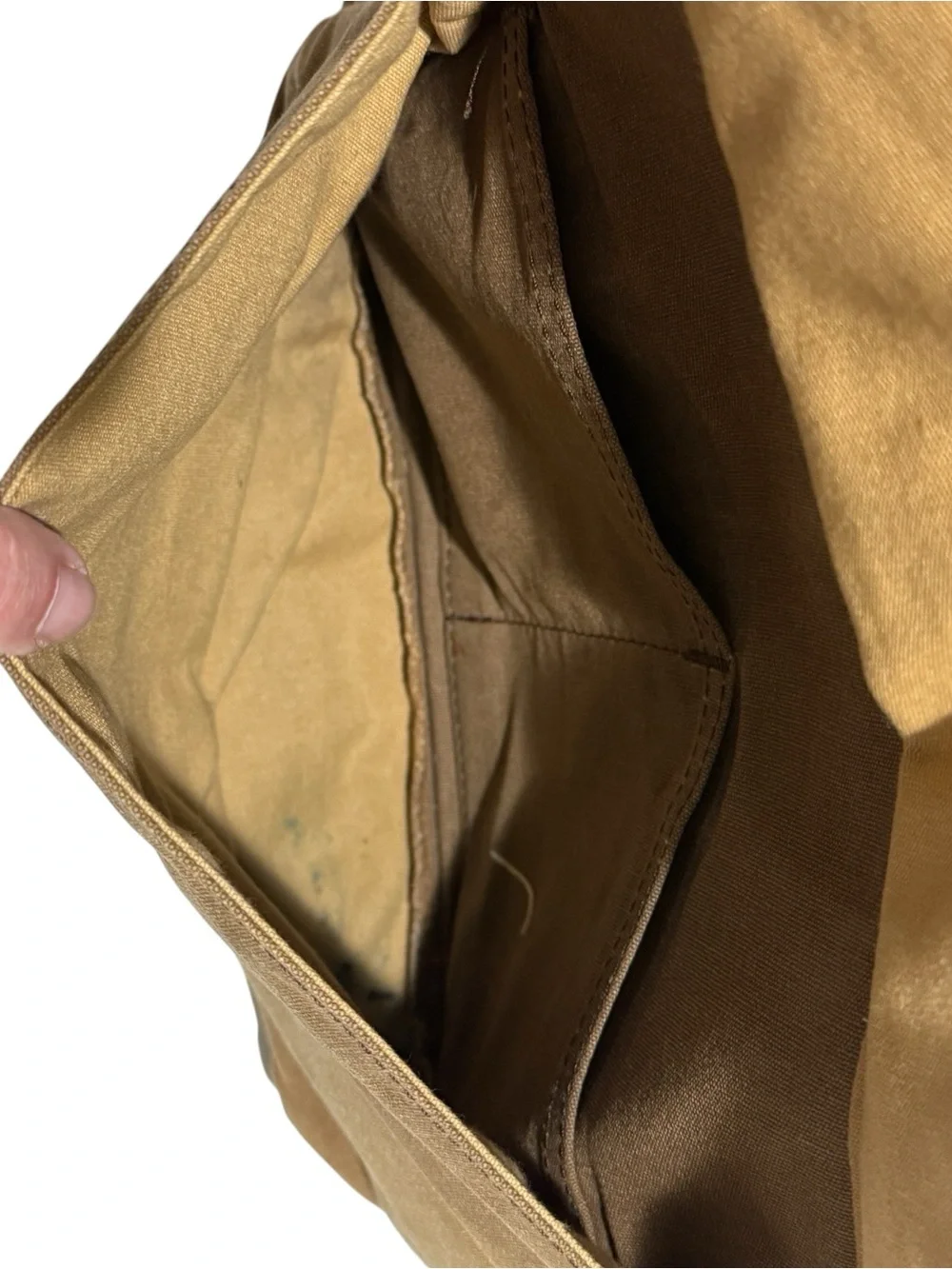 Duluth Trading Company Oil Cloth Messenger Bag
